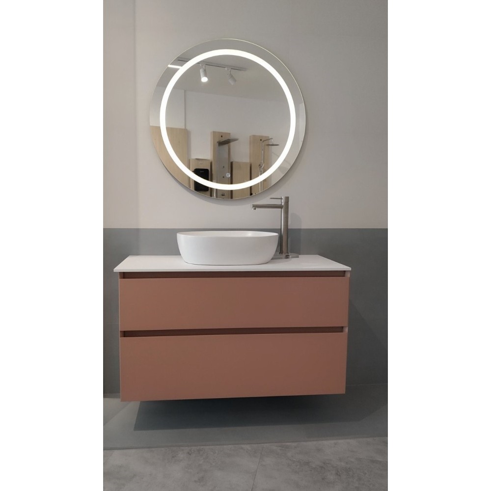 HATZ ΒΑΣΗ ΕΠΙΠΛΟΥ LOFT DUSTY PINK MATT 2 ΣΥΡΤΑΡΙΑ 99*46*56cm