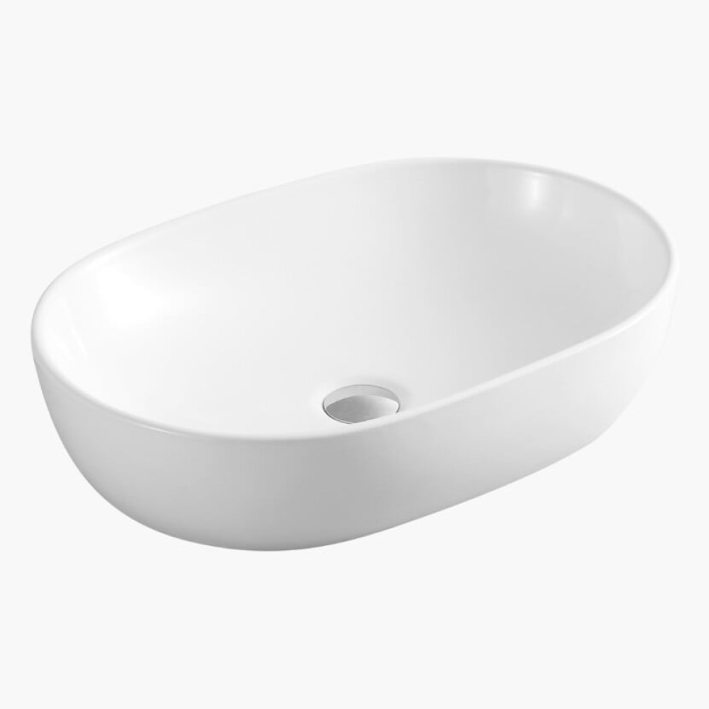 HATZ ΝΙΠΤΗΡΑΣ ΕΠΙΚΑΘΗΜΕΝΟΣ TIFFANI OVAL 49 WHITE MATT 49*36*13.5cm