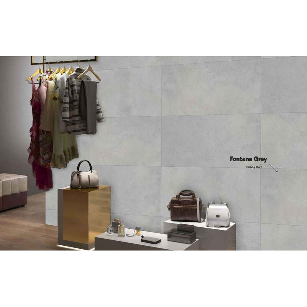 ΠΛΑΚΑΚΙ FONTANA GREY MATT 60Χ60cm