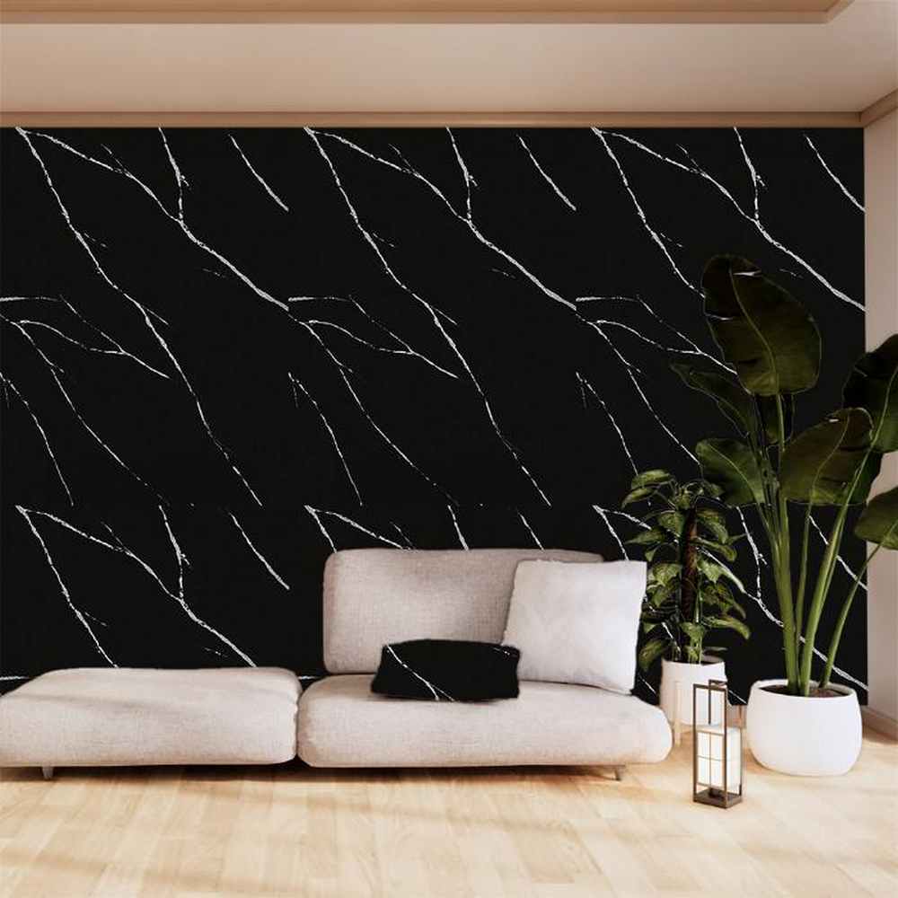 PVC MEGA PANEL CARRARA BLACK 2.80x120cm